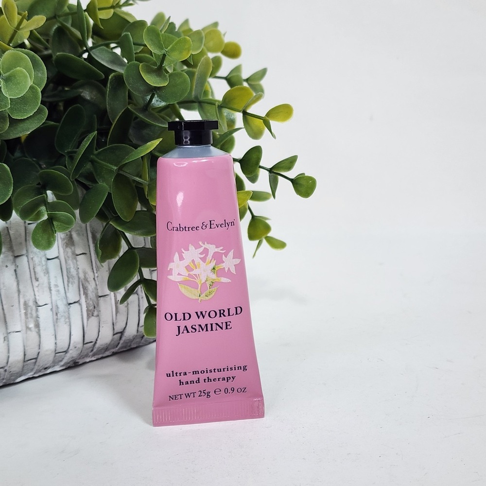Crabtree & Evelyn Old World Jasmine Hand Cream 0.9 oz - Ultra-Moisturizing - New